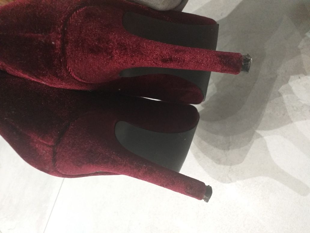 Botki deezee vices bordo open toe 36