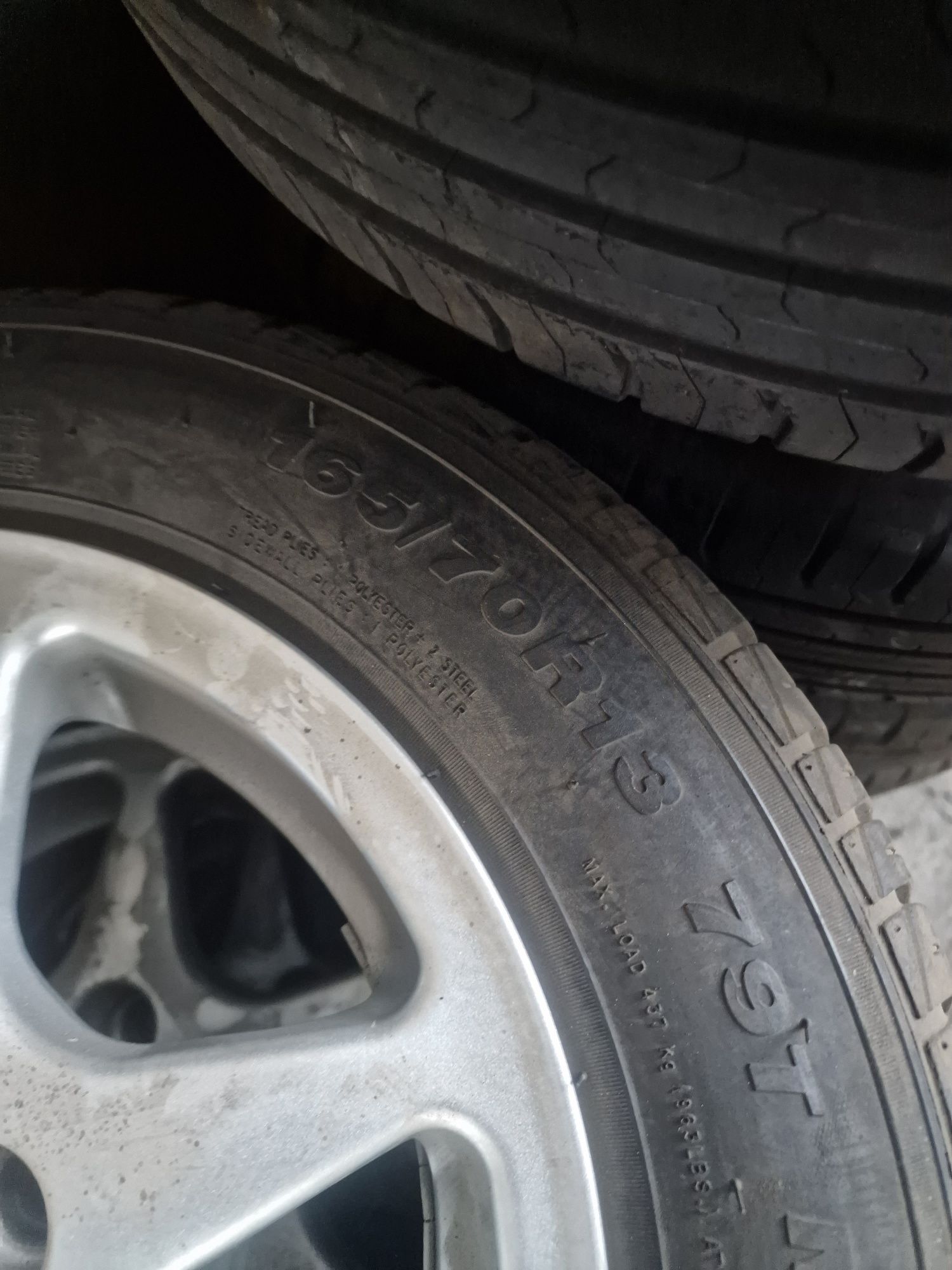 Alufelgi 165/70R13 4x100 z oponami