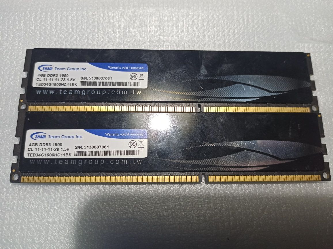 Оперативна пам'ять DDR3 8gb(2x4gb) 1600MHz CL11 Team Group