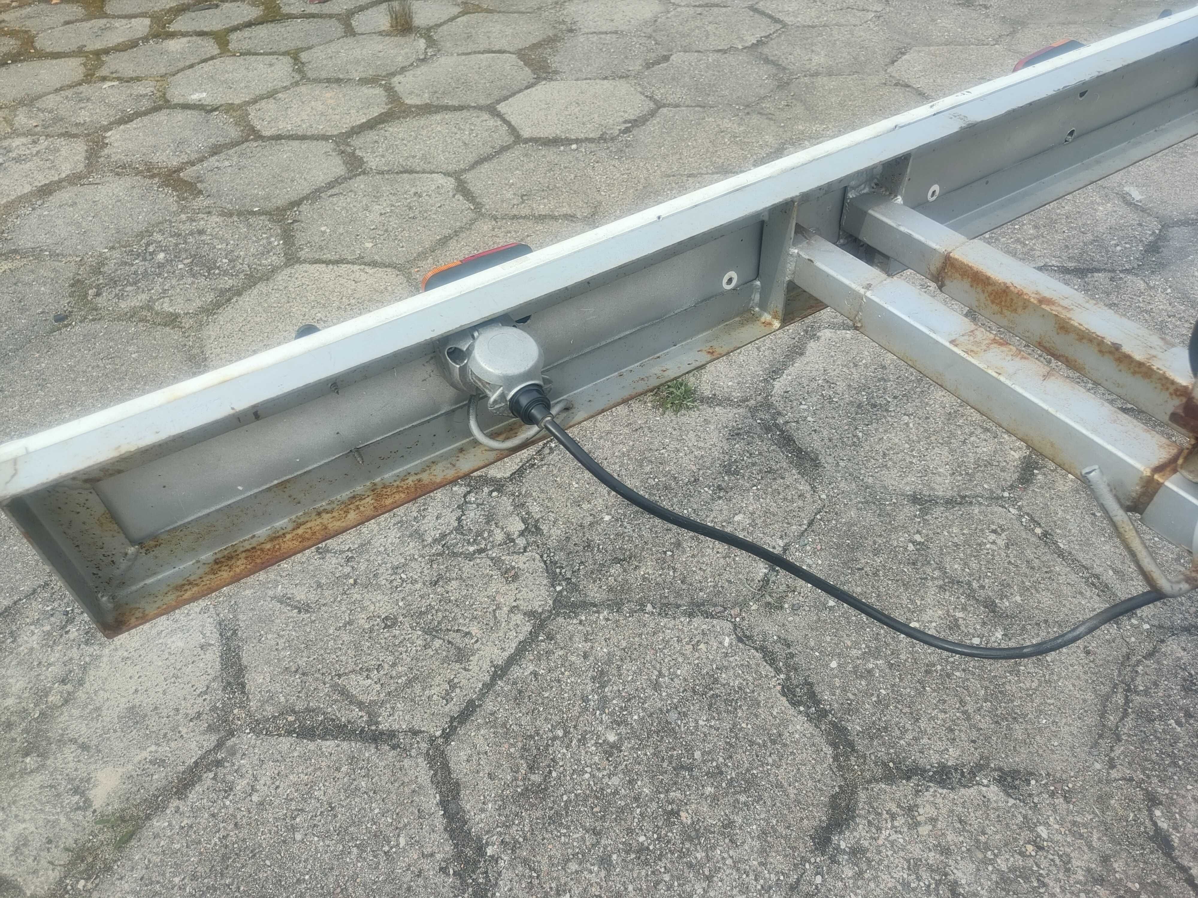 duża masywna przyczepa pod łódź jacht slipowa dostawa zamiana