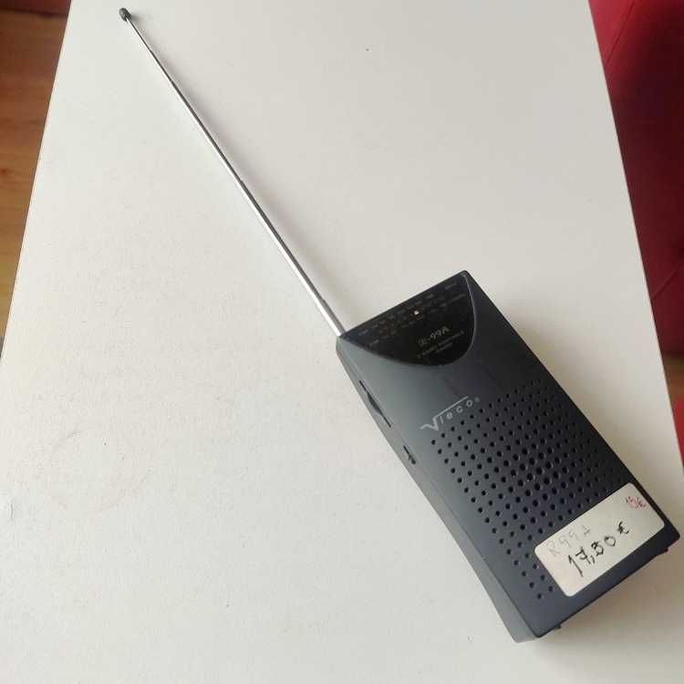 Radio Vieco R-99A a pilhas AAA AM, FM, 7x14cm com caixa