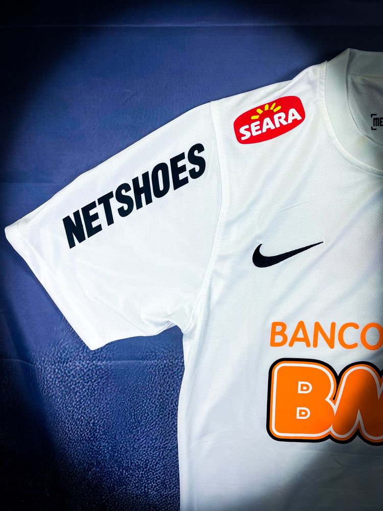 Nowa Biała T-shirt Piłkarska Jersey Neymar Santos «Nike» Y2K / S
