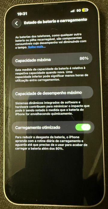 Iphone 13 128gb branco com bateria 86% e 11 meses de garantia apple
