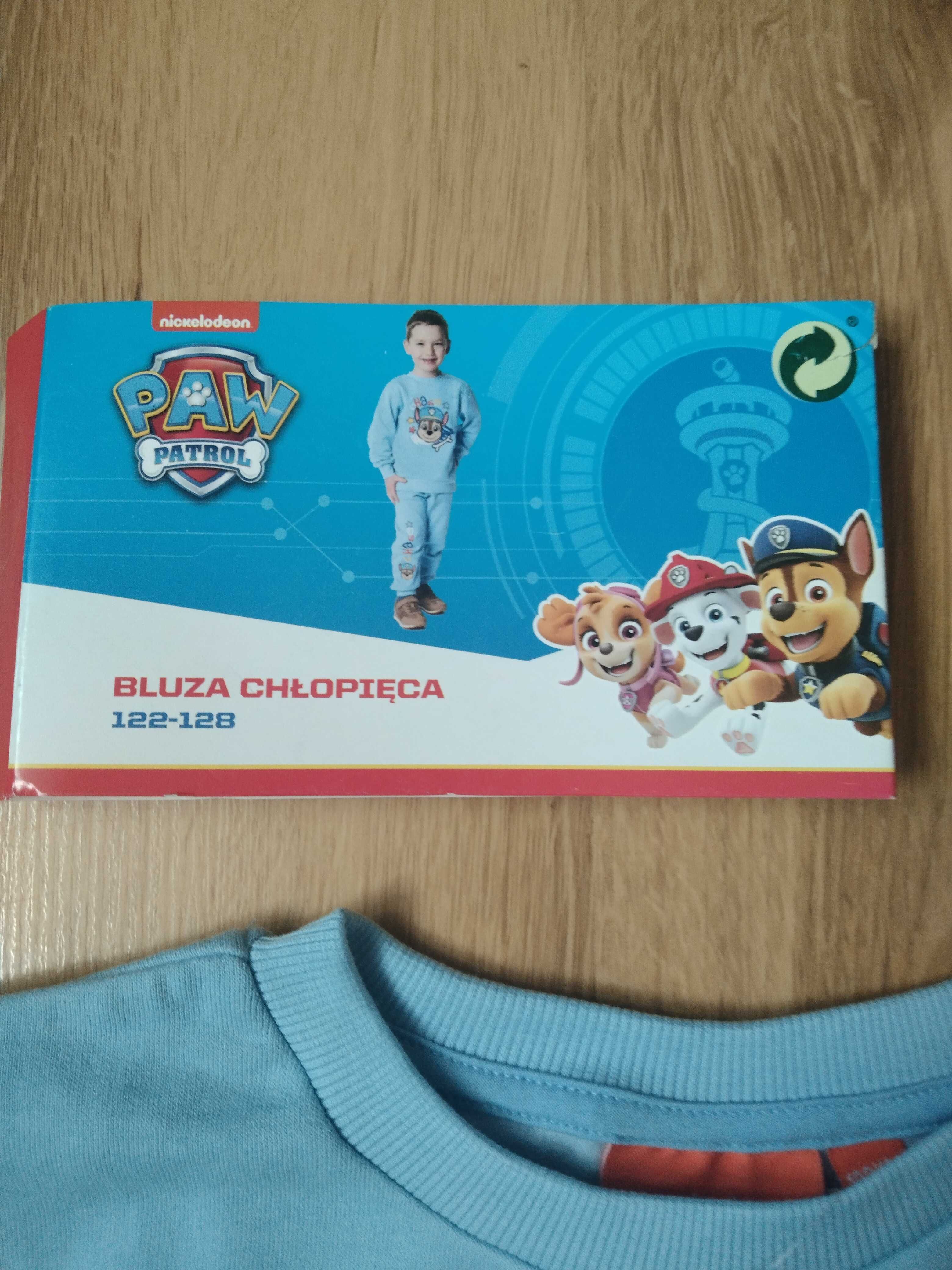 Paw Patrol. Nowa bluza chłopięca rozmiar 122/128