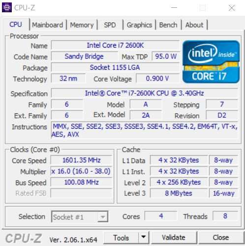 Компьютер рабочий/игровой на Intel i7-2600K+RX580