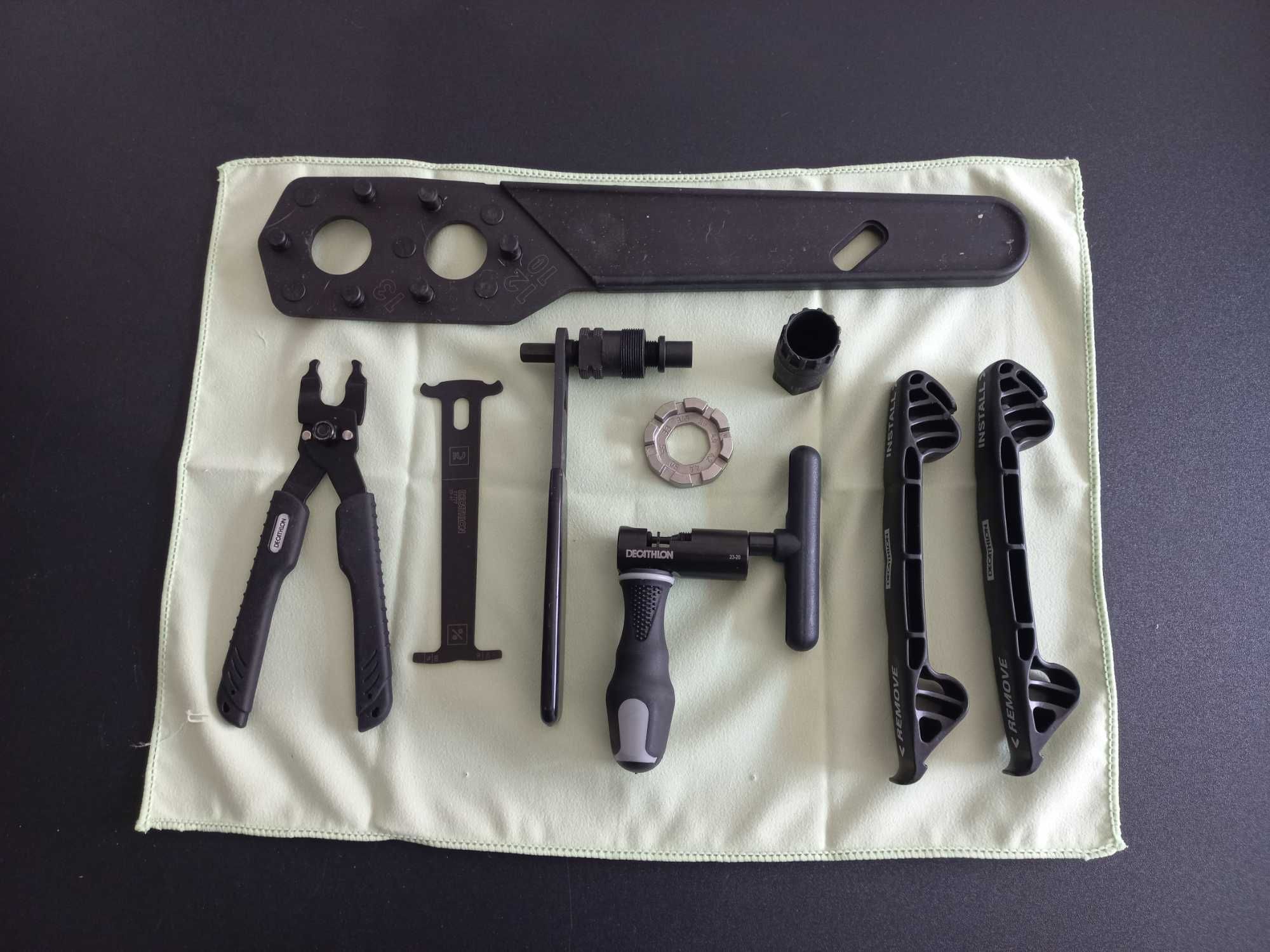 Suporte de bicicleta + ferramentas