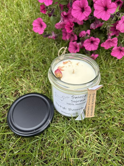 Świece sojowe ręcznie robione personalizowane