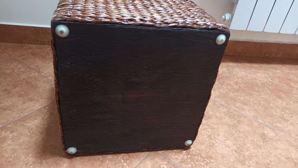 Puf trawa morska i eko skóra