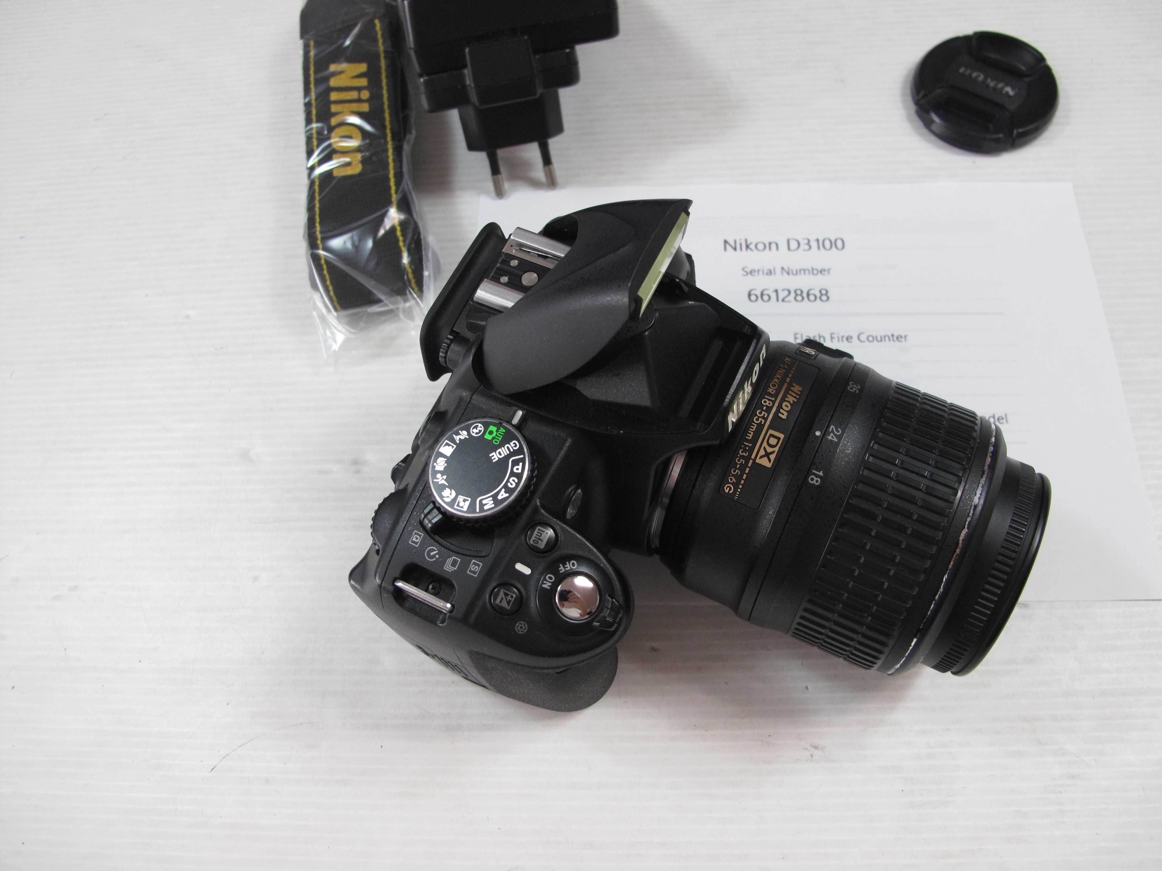 Nikon D3100 + Lente 18-55 VR Estabilizador com todos os acessórios