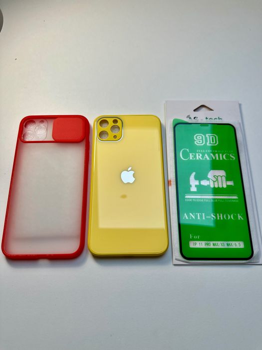 2 Nowe Etui, Case, Obudowa iPhone 11 PRO MAX, szkło ekran