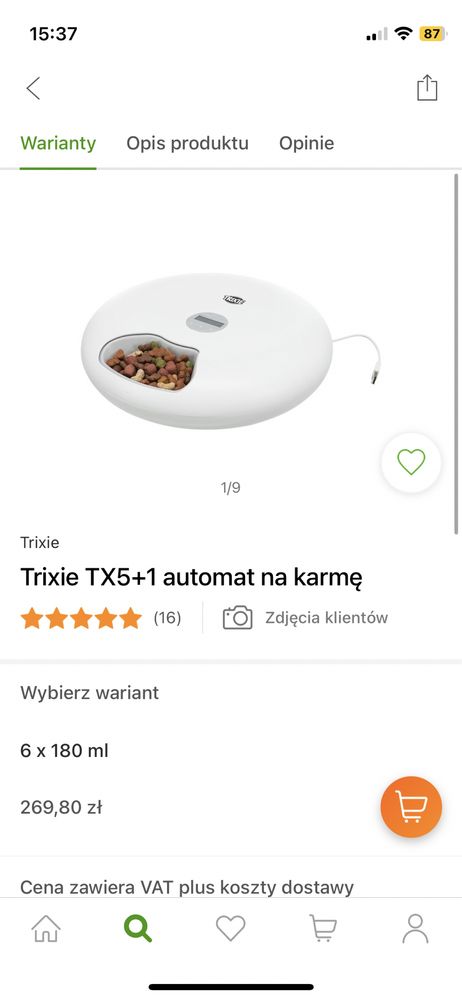 Trixie automatyczny dozownik karmy Trixie