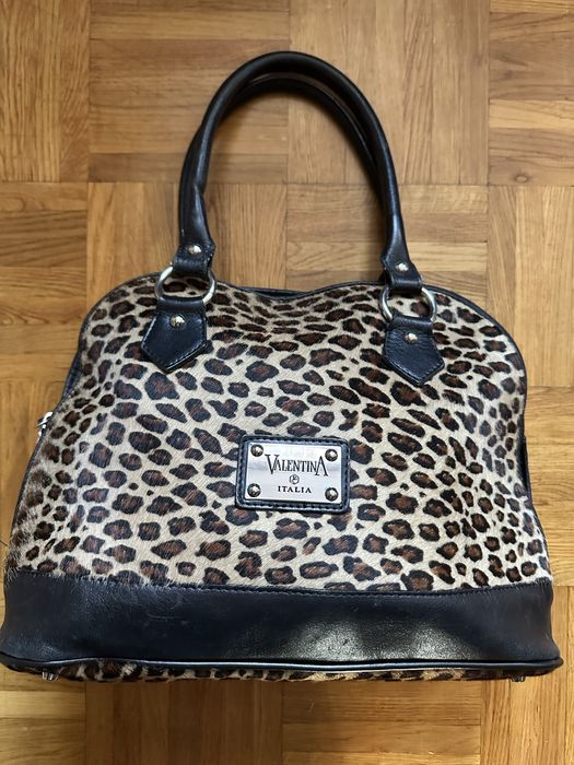 Skorzana torebka Valentina
