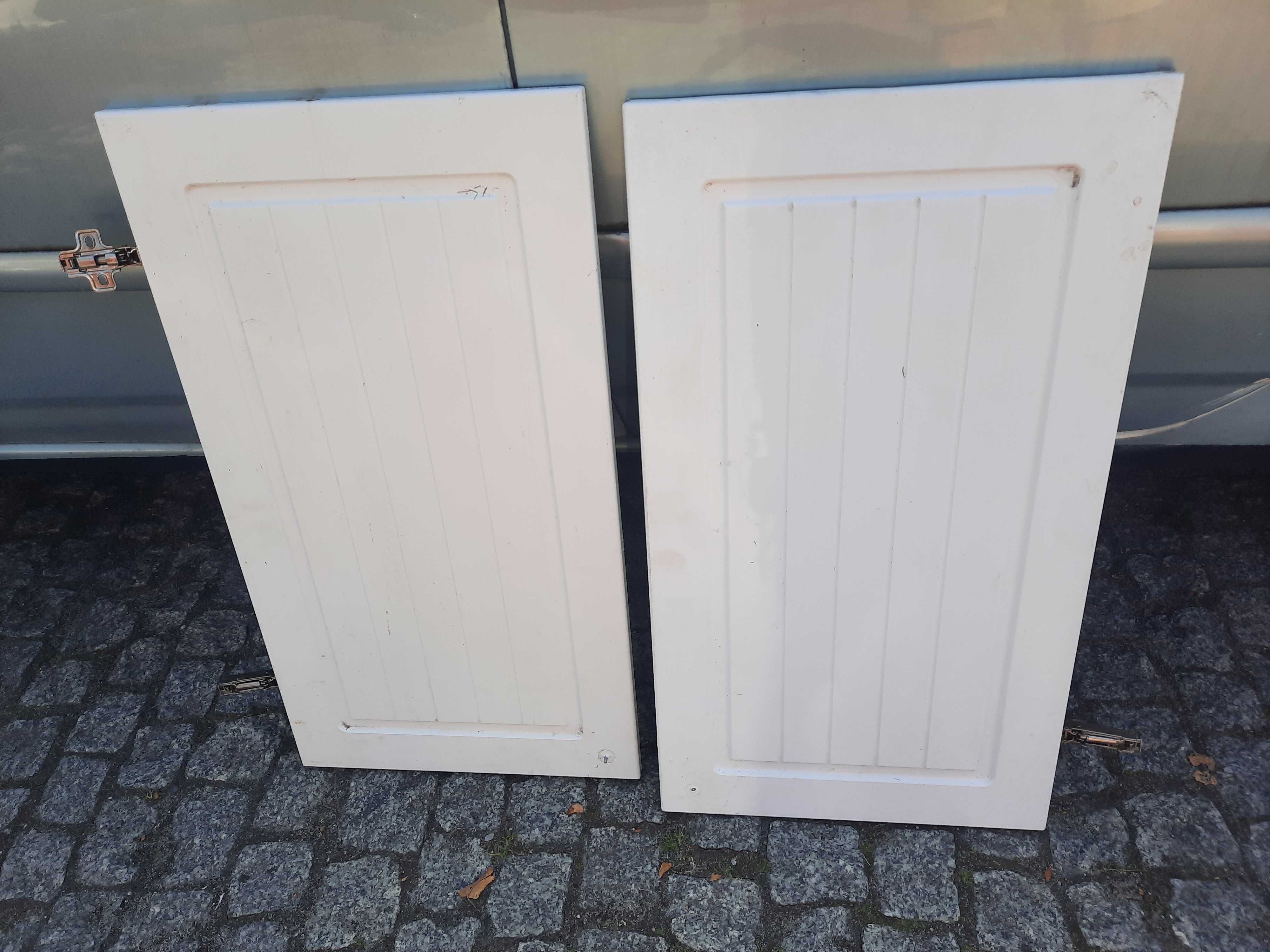 2 x szafka kuchenna biała górna wisząca meble kuchenne białe łazienki