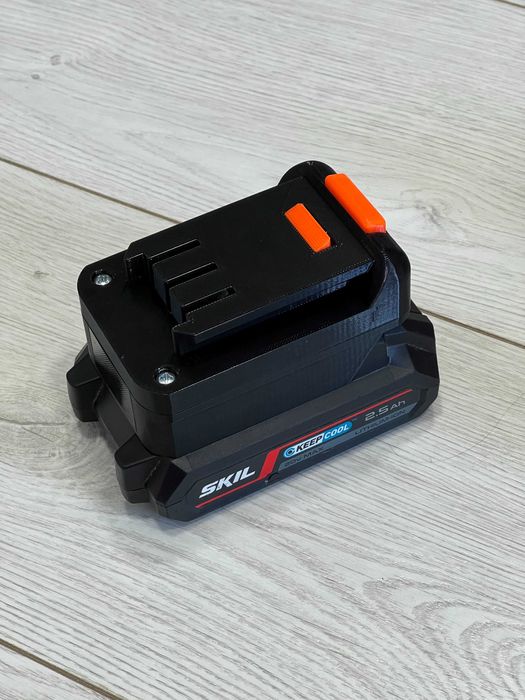 Адаптер перехідник з інструменту Dnipro m на акб Skil 3д друк