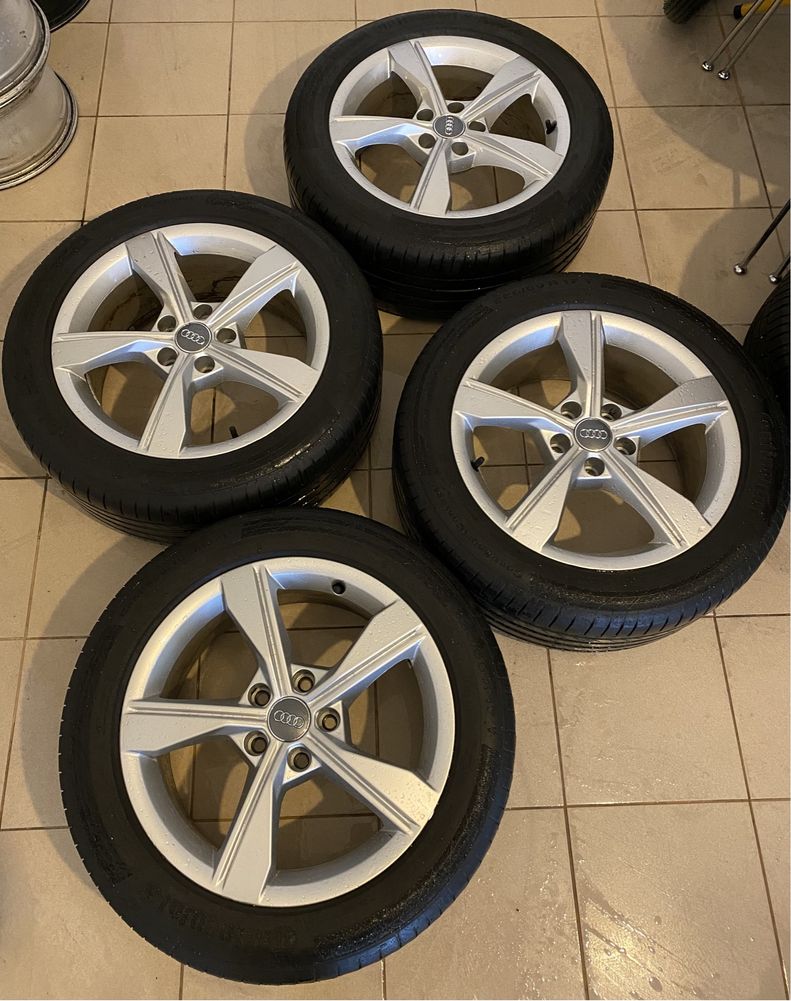 Conjunto de jantes 17 originais para Audi com pneus 225/50 R17 Y ET 38