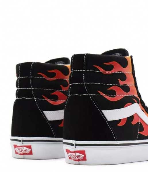 Високі кеди vans sk8-hi reissue flame vn0a2xsbphn1 (vx235) black замша