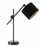 LAMPKA biurkowa nocna MODERN walec gold 24H LED