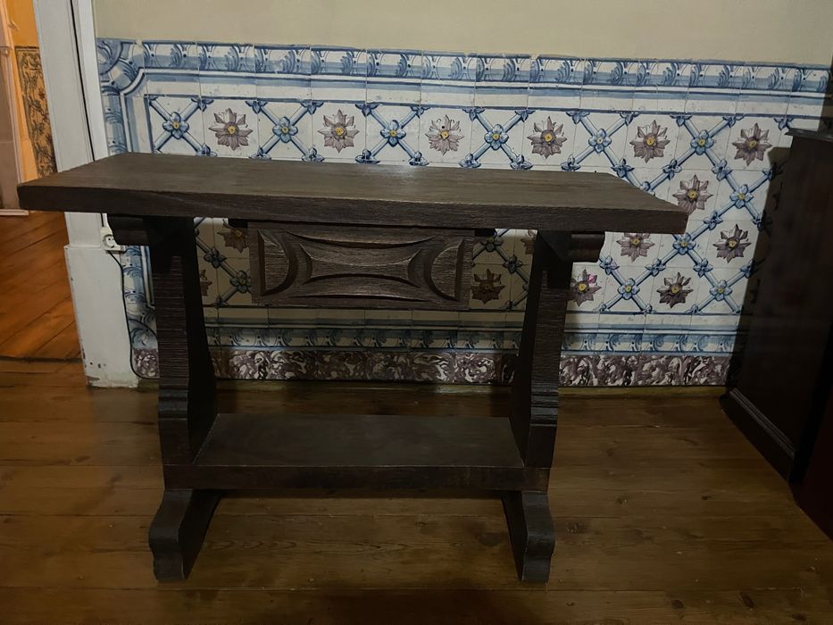 Conjunto 3 peças em madeira maciça