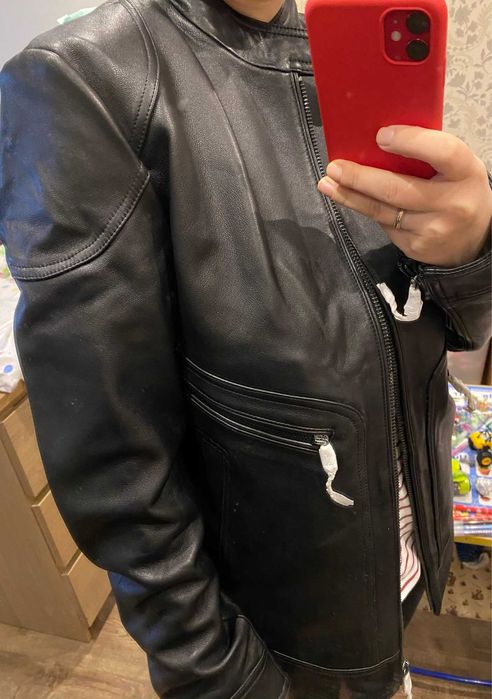 SELECTED чоловіча шкіряна куртка з натуральної овечої шкіри