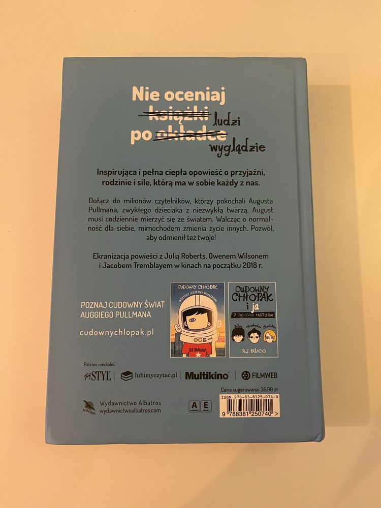 Książka Cudowny chłopak R.J. Palacio