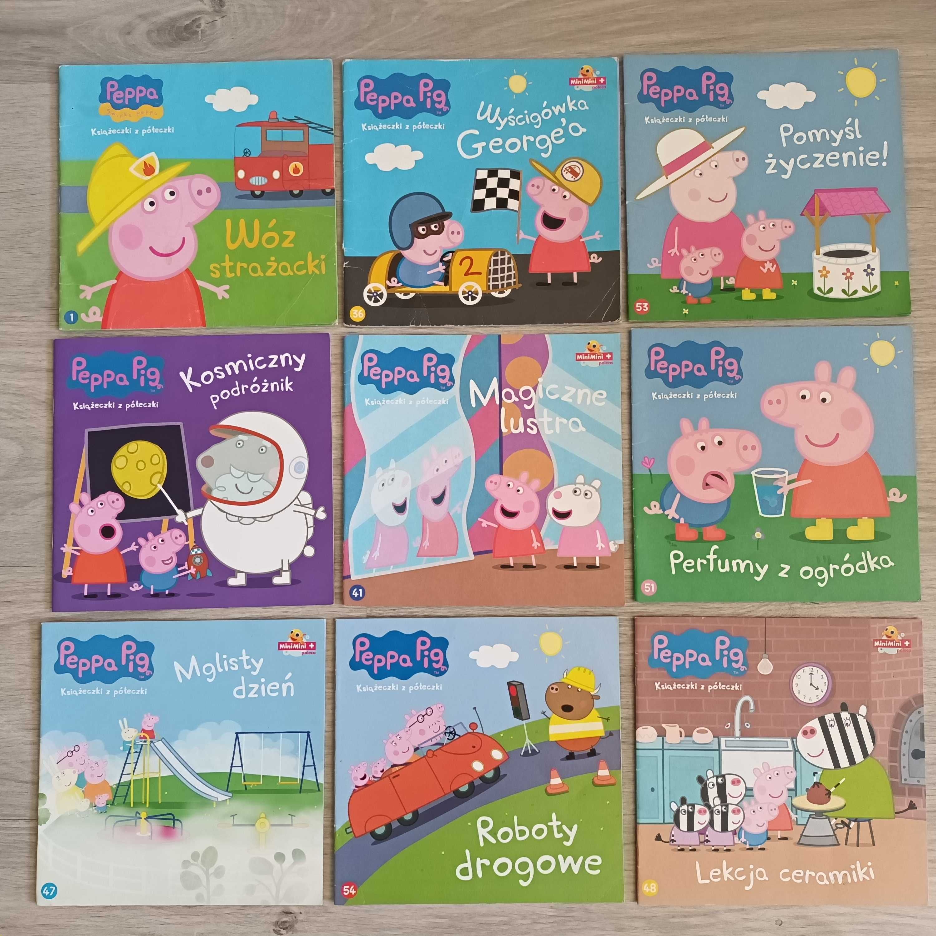 Peppa Pig - Książeczki z półeczki, zabawy w wielkie sprawy - 21 szt.