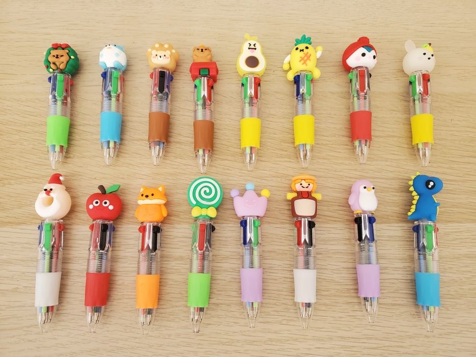 Mini canetas 4 cores