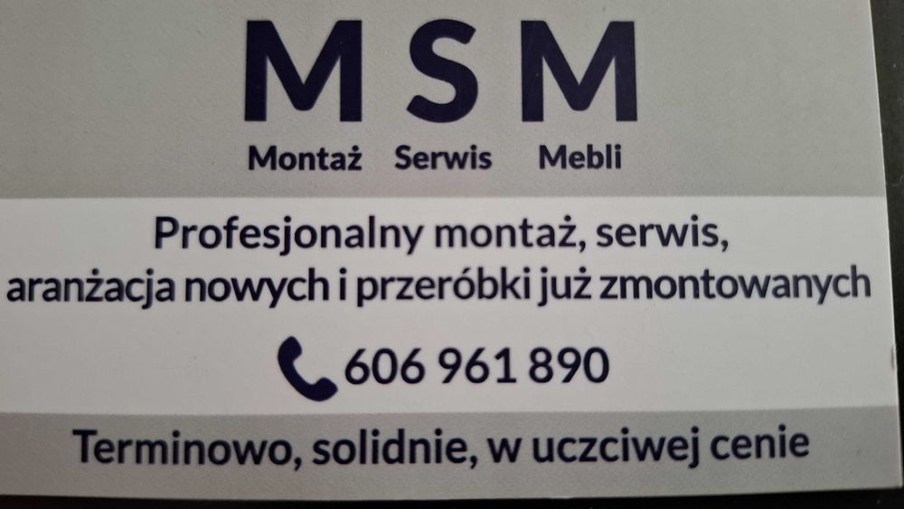 Montaż i Serwis Mebli
