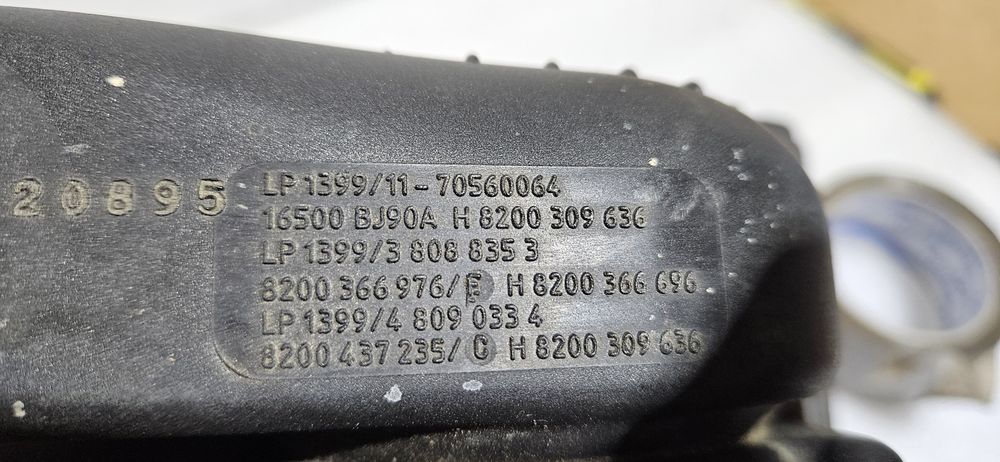 Obudowa filtra powietrza nissan nv200 1.5 dci przepływomierz bdb stan