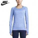Лонгслів Nike Womens Running Dri-FIT Long Sleeve Knit Top Blue