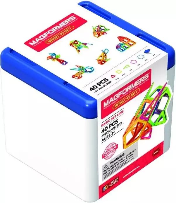 Magformers. Klocki magnetyczne Basic, 40 elementów. Magformers