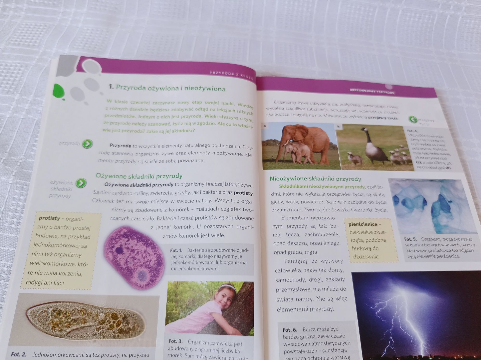Podręcznik "Przyroda z klasą", klasa 4, szkoła podstawowa