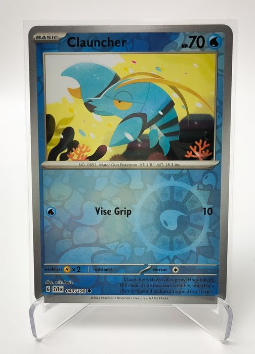 Clauncher 049/198 reverse holo karta pokemon Scarlet & Violet