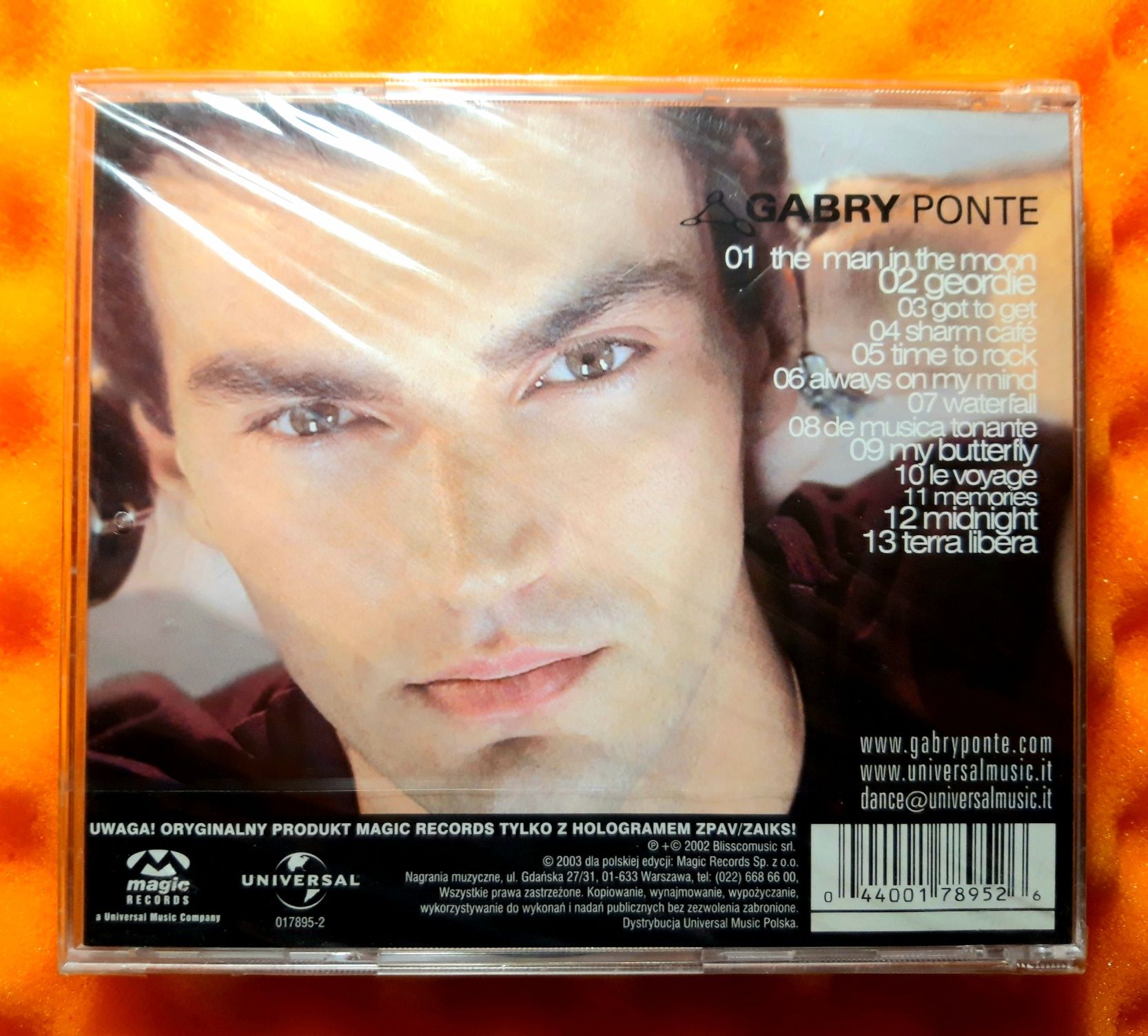 Gabry Ponte ‎– Gabry Ponte (CD, 2002, FOLIA)