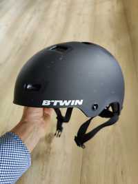 Kask B-twin czarny, XS, 52-55cm Decathlon