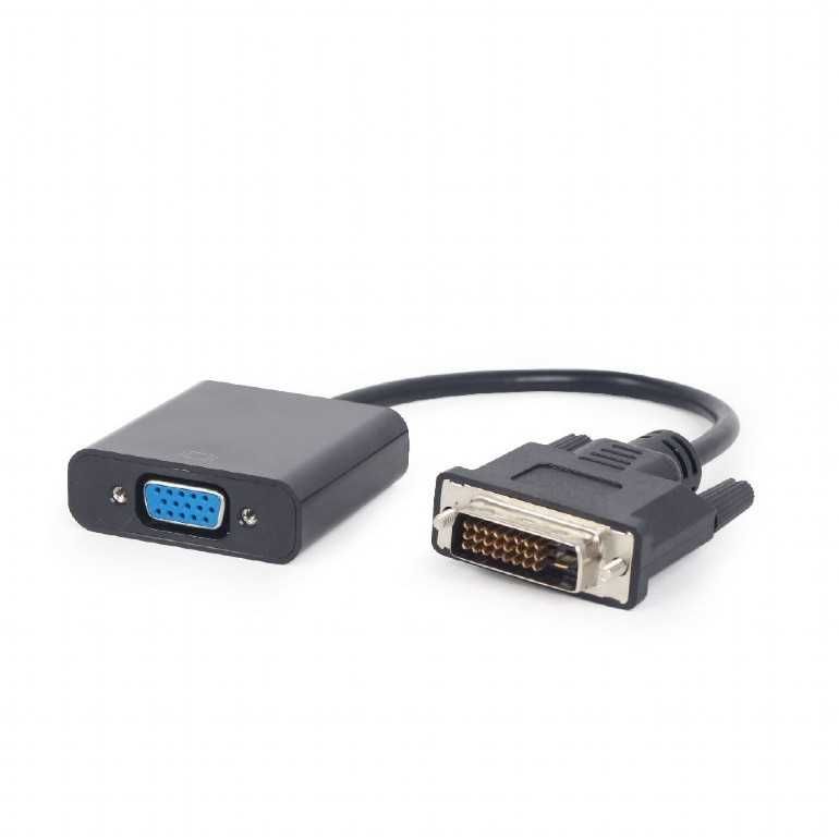 Adapter DVI-D -> VGA 24M/15F Gembird Cablexpert A-DVID-VGAF-01 20 cm