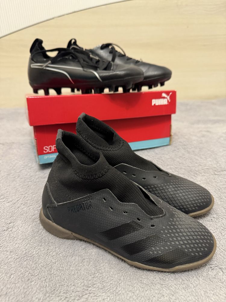 Puma adidas футзалки сороконожки дві пари за 1000 грн 19 см 31 розмір