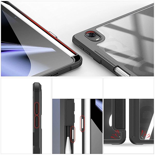 Dux Ducis Toby pancerne etui z klapką Smart Case do Oppo Pad z uchwyte