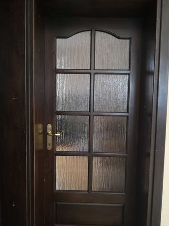 Drzwi wewnętrzne pokojowe z drewna miękkiego 4szt.