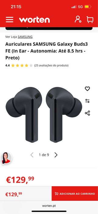Fones samsung buds 3 FE (lacrado)