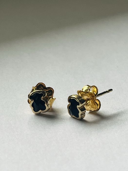 Nowe srebrne kolczyki tous 0,5cm