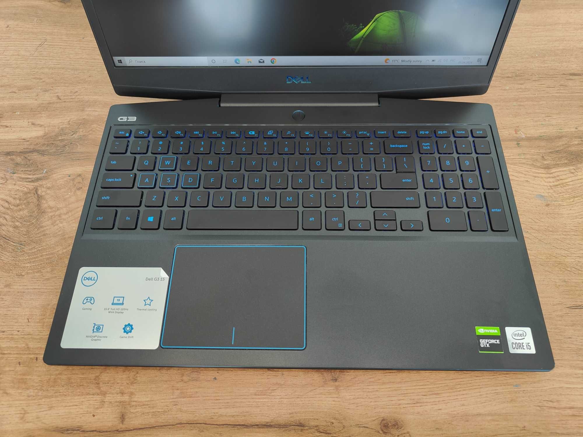 Игровой Dell G3, GTX 1650TI, Intel Core i5-10gn., 16 GB RAM, 512 SSD