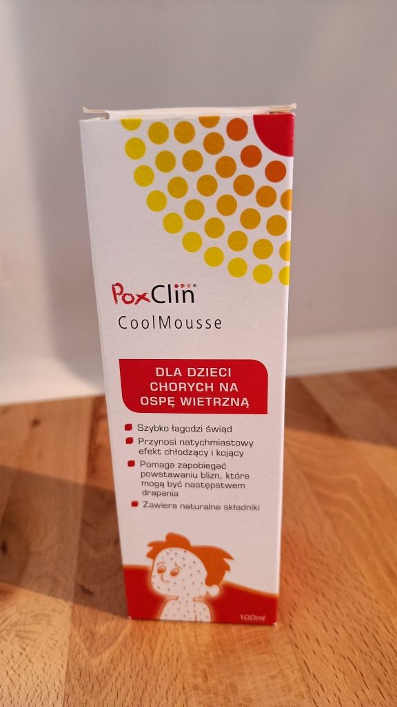 Ospa wietrzna - PoxClin Cool mousse - pianka na ospę wietrzną