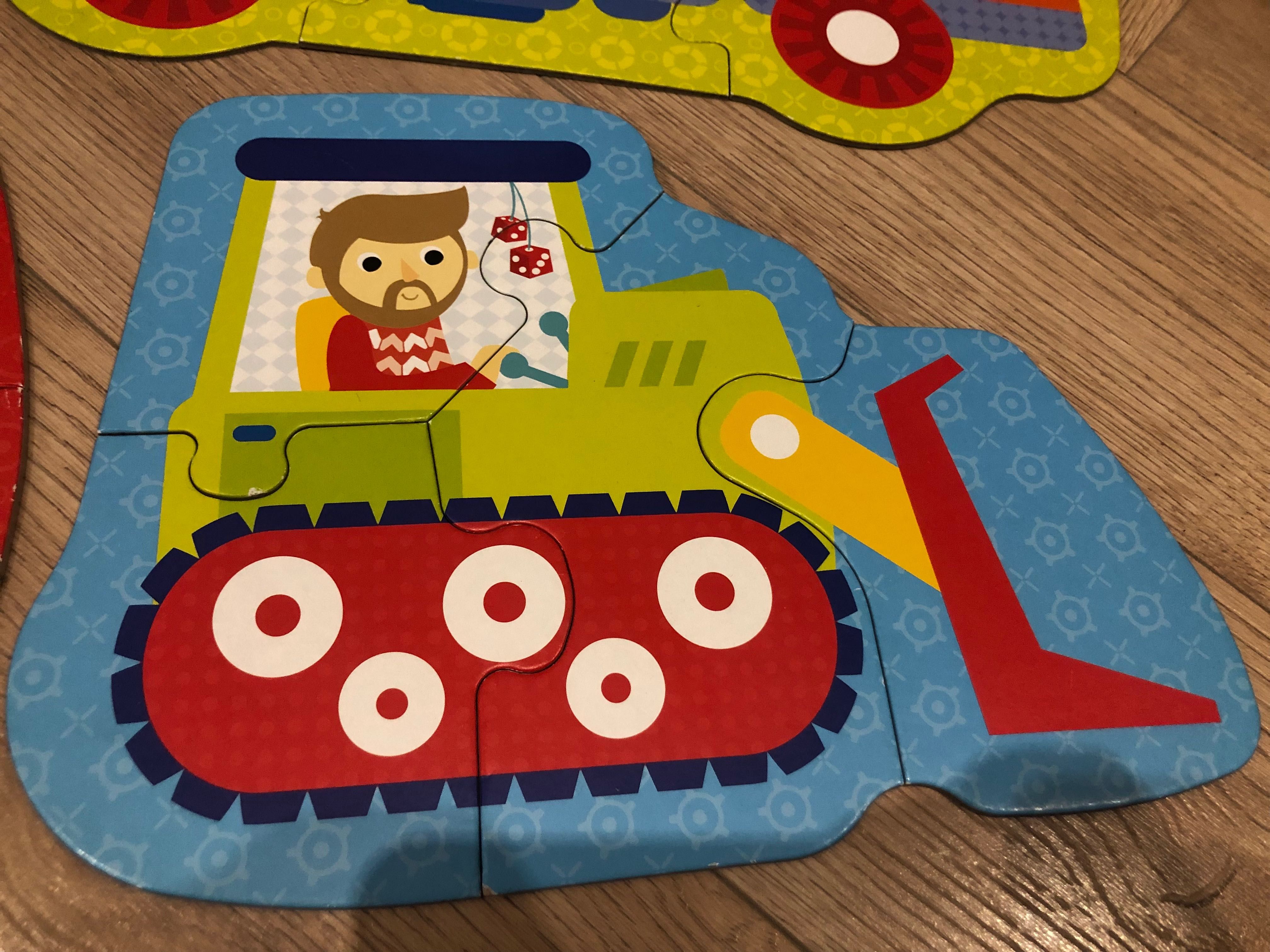 Duże puzzle POJAZDY