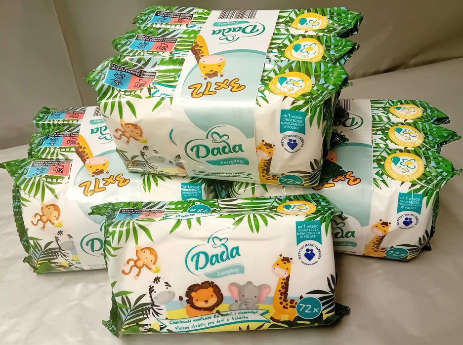 10 x Chusteczki Nawilżane Dada Everyday 10 x 72 = 720 szt Sklep
