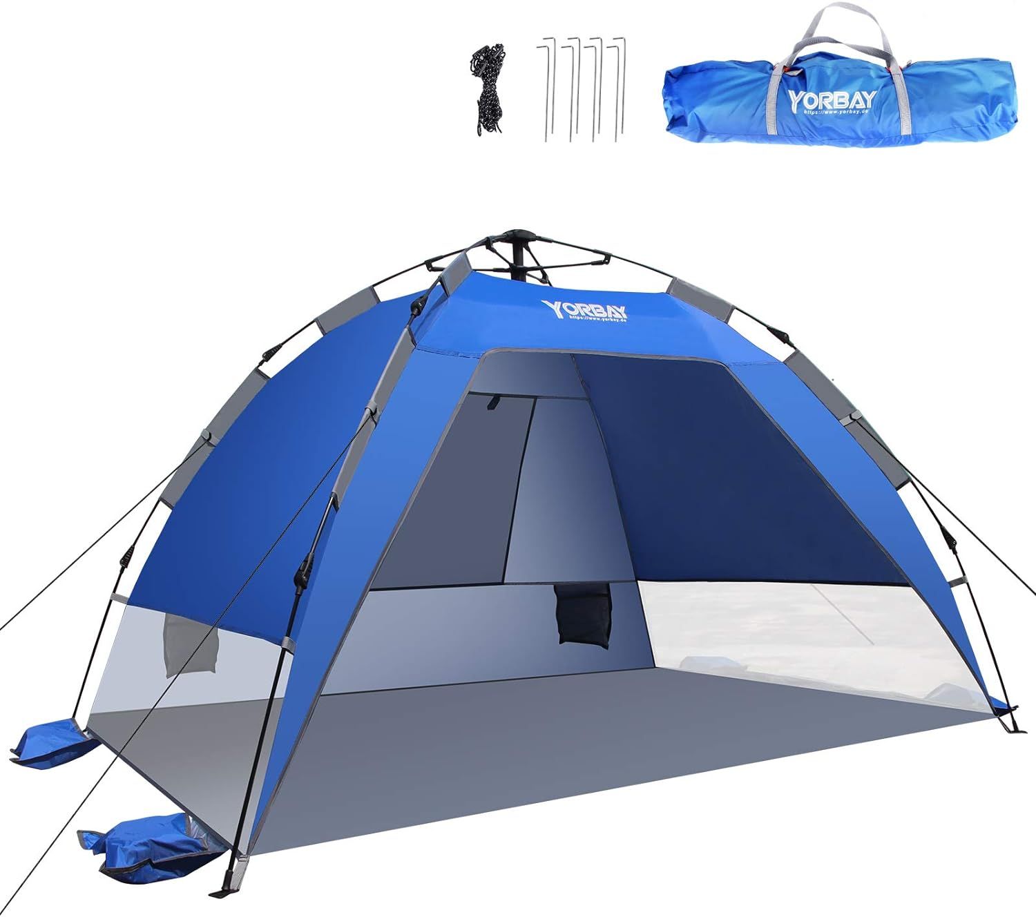 Yorbay Automatyczny namiot plażowy z ochroną UV 50+ 155 x 215 x 145 cm