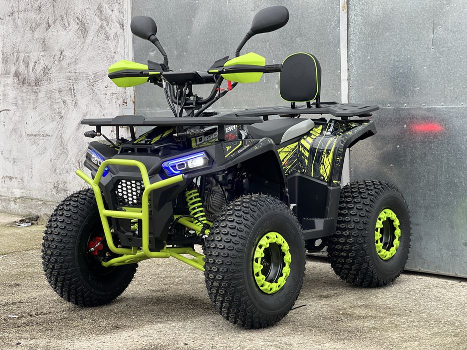 Quad XTR Discovery Pro 125 1+1 Full Led koła 8” Licznik Oparcie  2025
