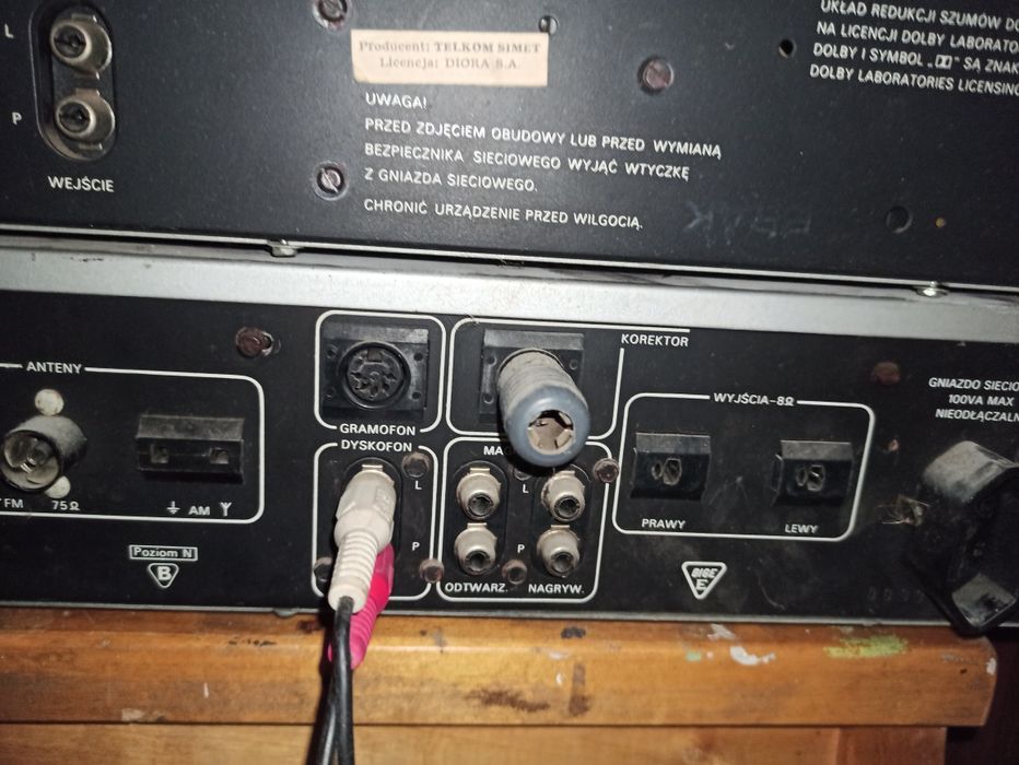 Diora zestaw AWS 307 + kaseciak szuflada Deck MDS4422 + deckCD gratis