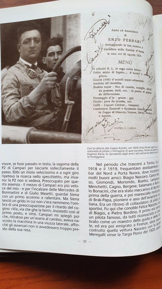 Książka Enzo Ferrari " Piloti che gente"