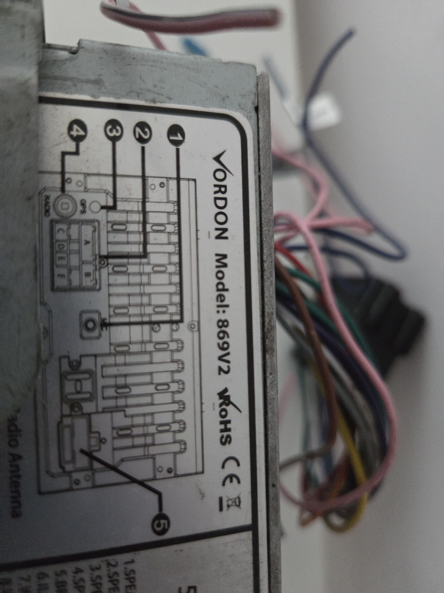 Radio 2 din vordon HT-869v2 BT