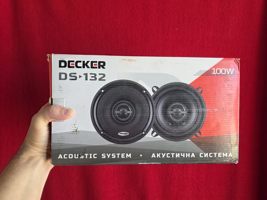 Колонки в машину Decker DS-132 100Вт 4ом авто акустика динамики 13 см